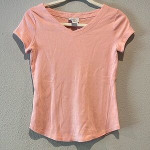 Ann Taylor LOFT pink short sleeve tee, XS